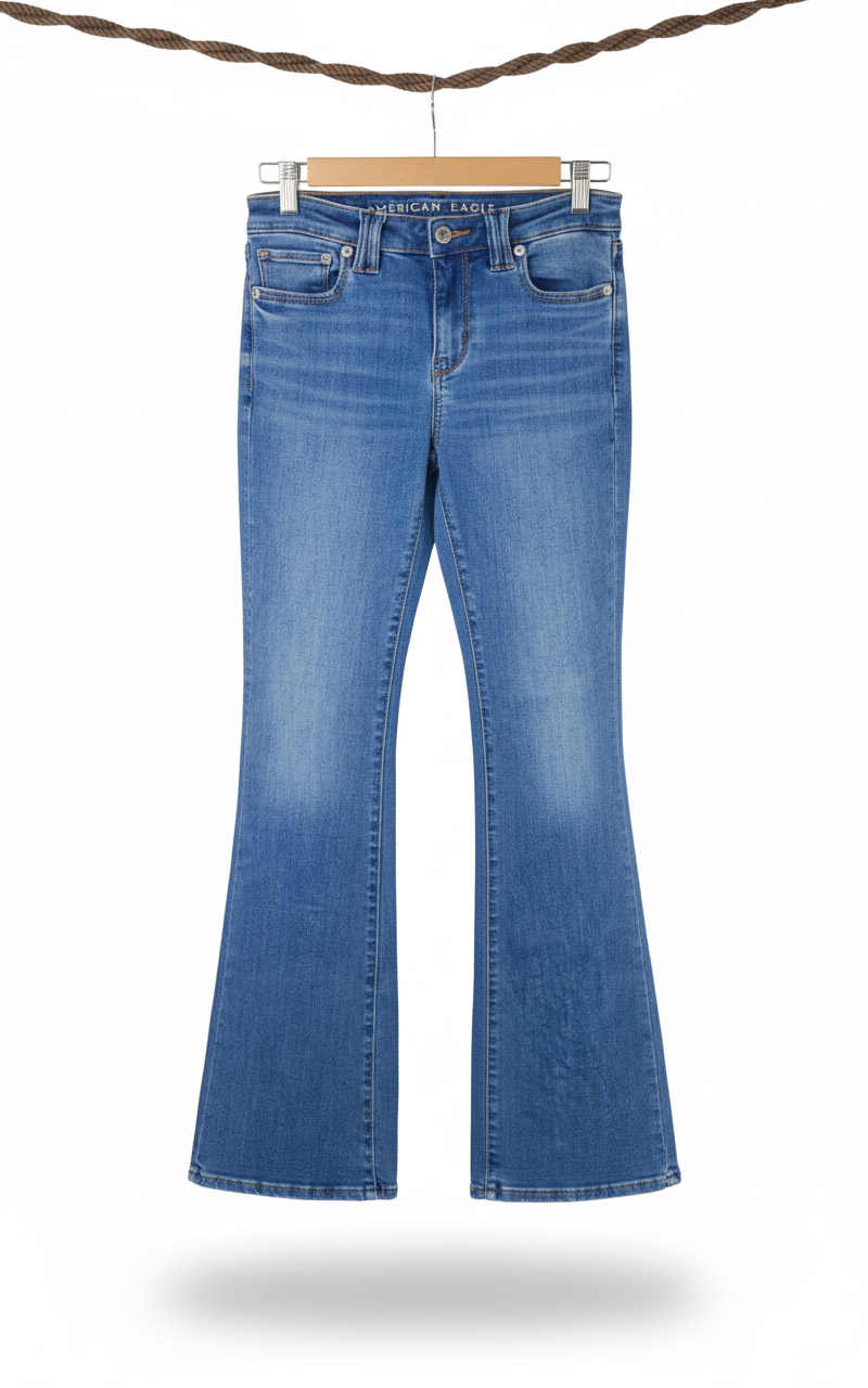 American eagle blue color jean
