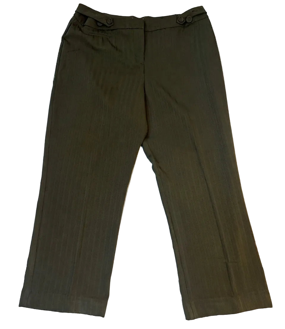 Jessica Petite Womens Pinstripe Dress Pants