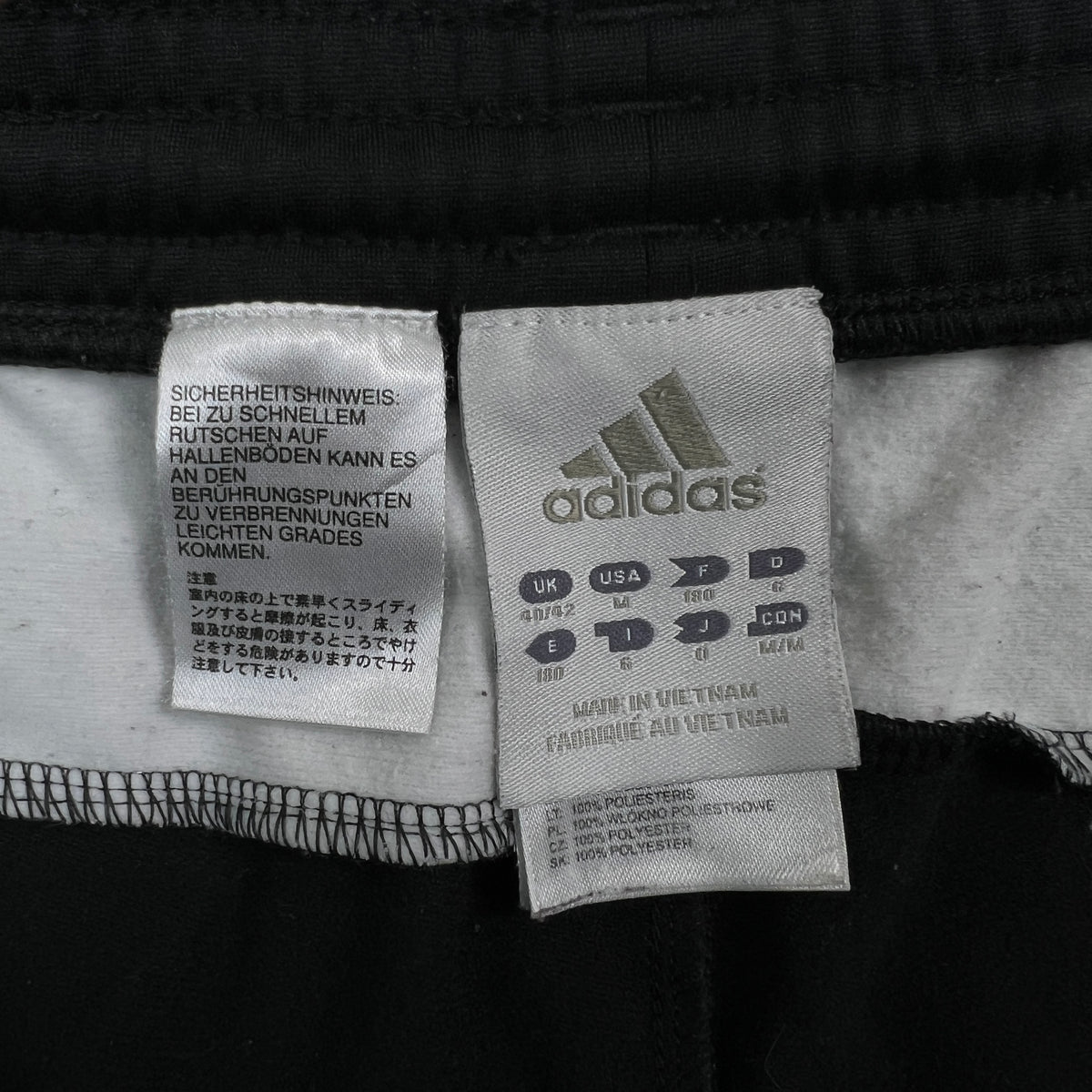 Adidas White Pockets Style Trouser Black