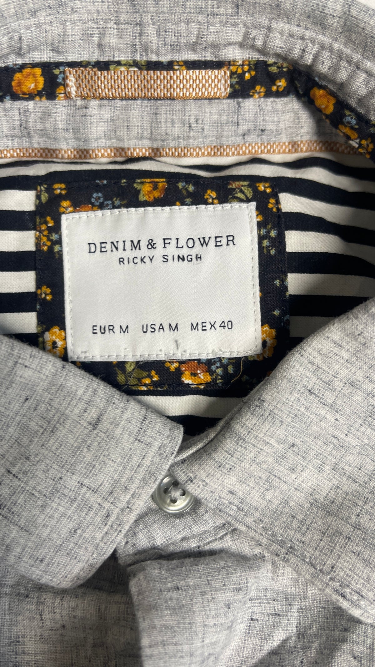 Denim & Flower Shirt