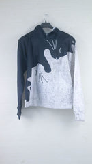 Black and white hoodie