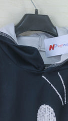 Black and white hoodie
