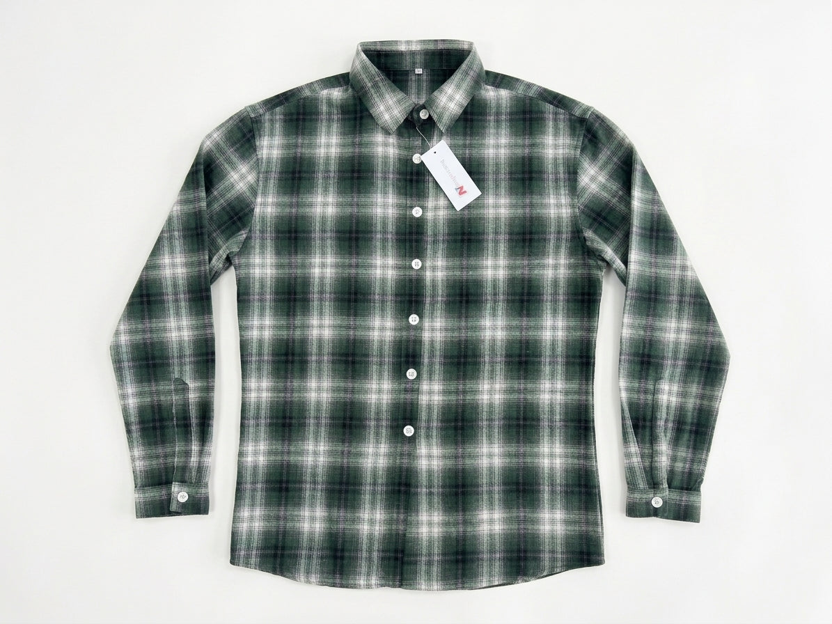 Green Checked Shirt | XXL