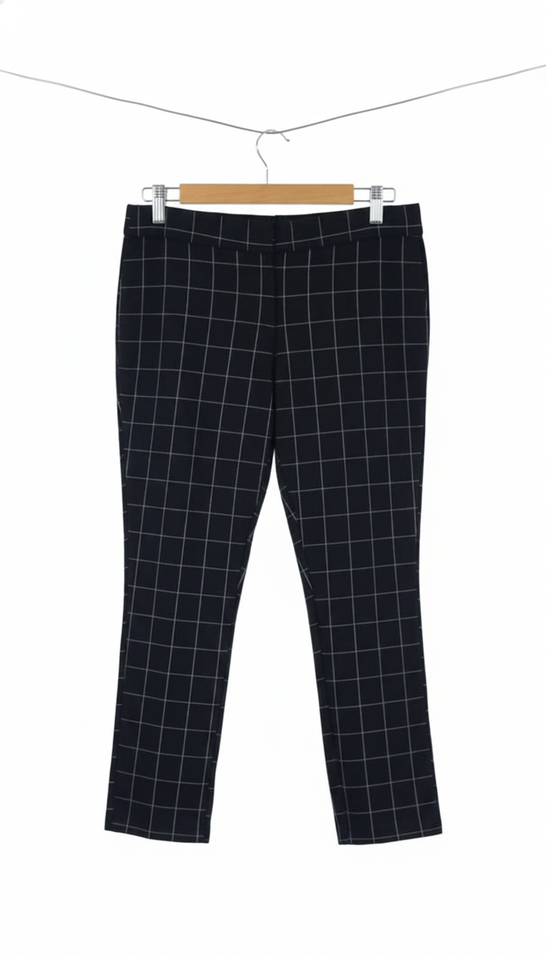Grid Print Pixie Pants