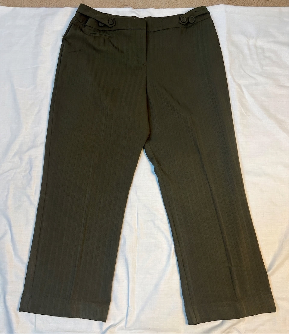 Jessica Petite Womens Pinstripe Dress Pants