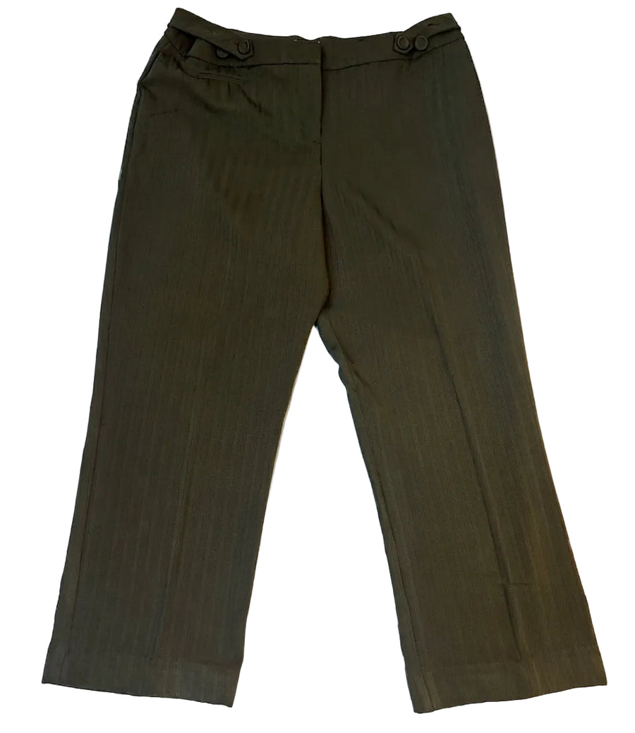 Jessica Petite Womens Pinstripe Dress Pants