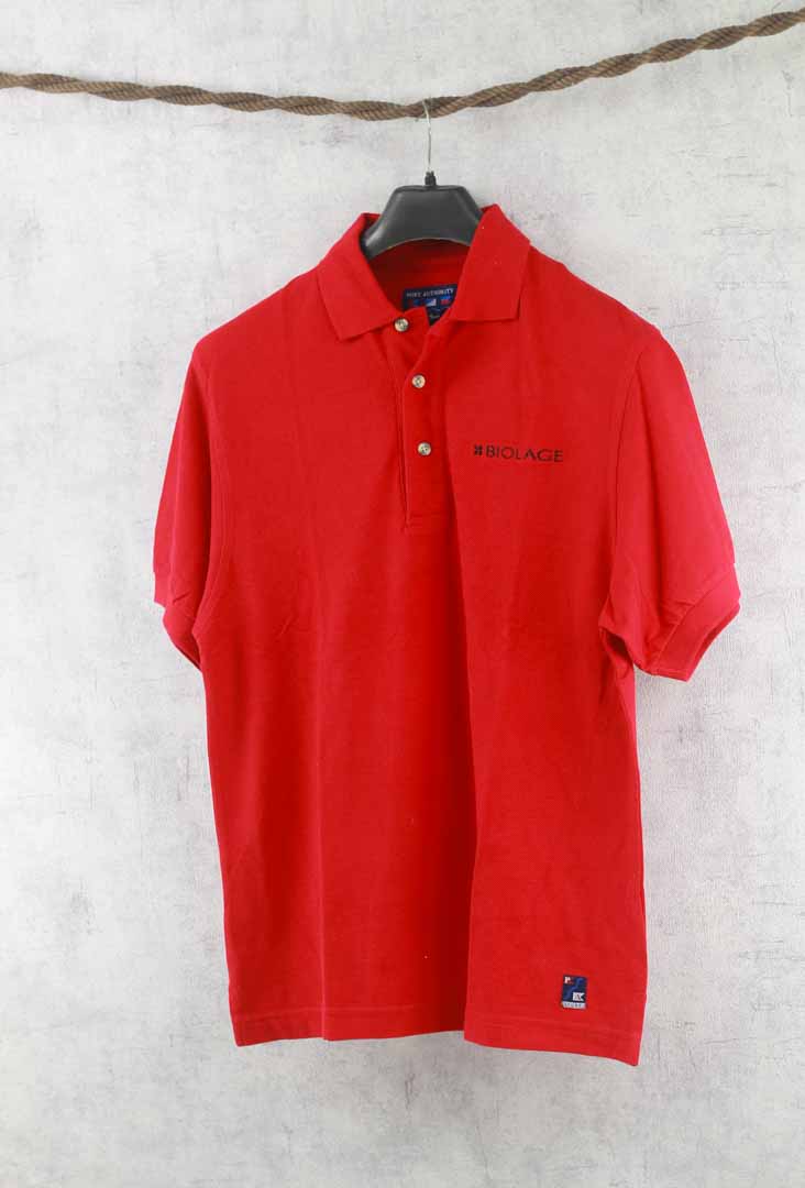 Port Authority Red Collar Men's T-Shirt