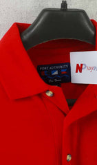 Port Authority Red Collar Men's T-Shirt