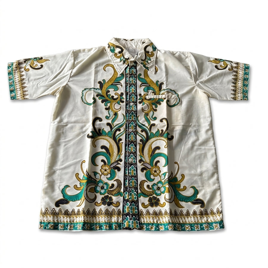 Batik Printed Shirt | Collar 17 | Chest 23 | Length 28
