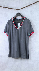 Grey V-Neck - Modern Elegance and Comfort