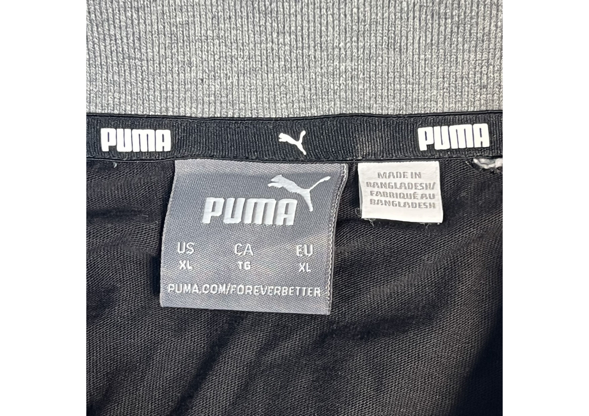 Puma Grey & Black Polo T-Shirt