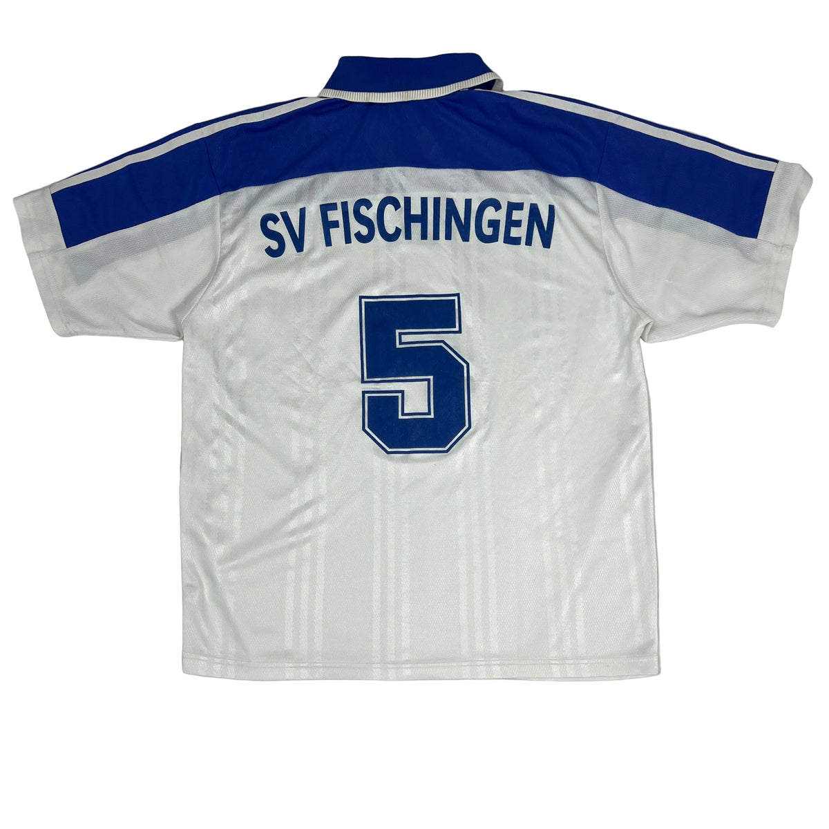 Vintage 90s Adidas Football Jersey| Original Blank Template White-Blue