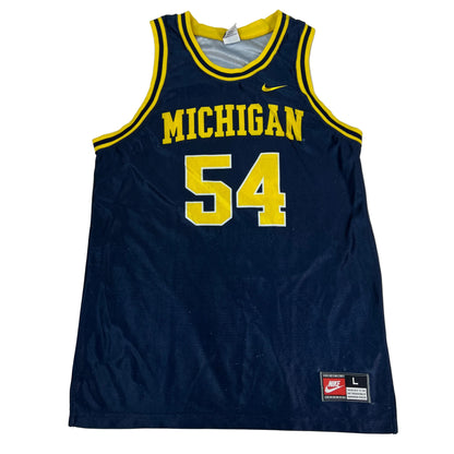 Vintage Nike Michigan Wolverines #54 Basketball Jersey