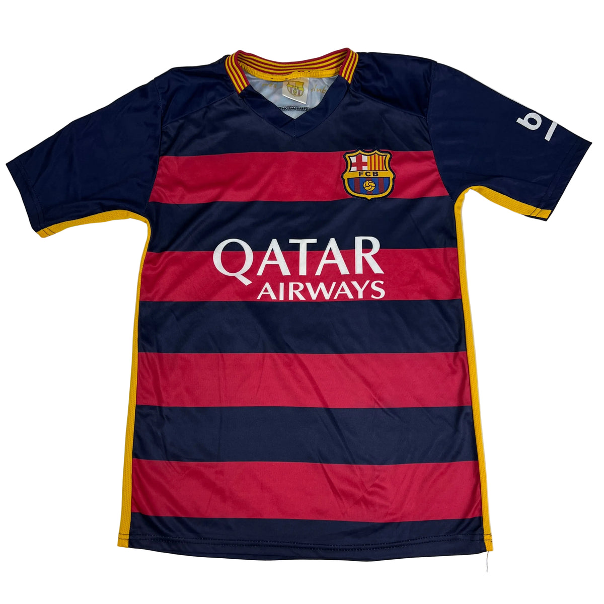 FC Barcelona Messi #10 Home Jersey – Qatar Airways