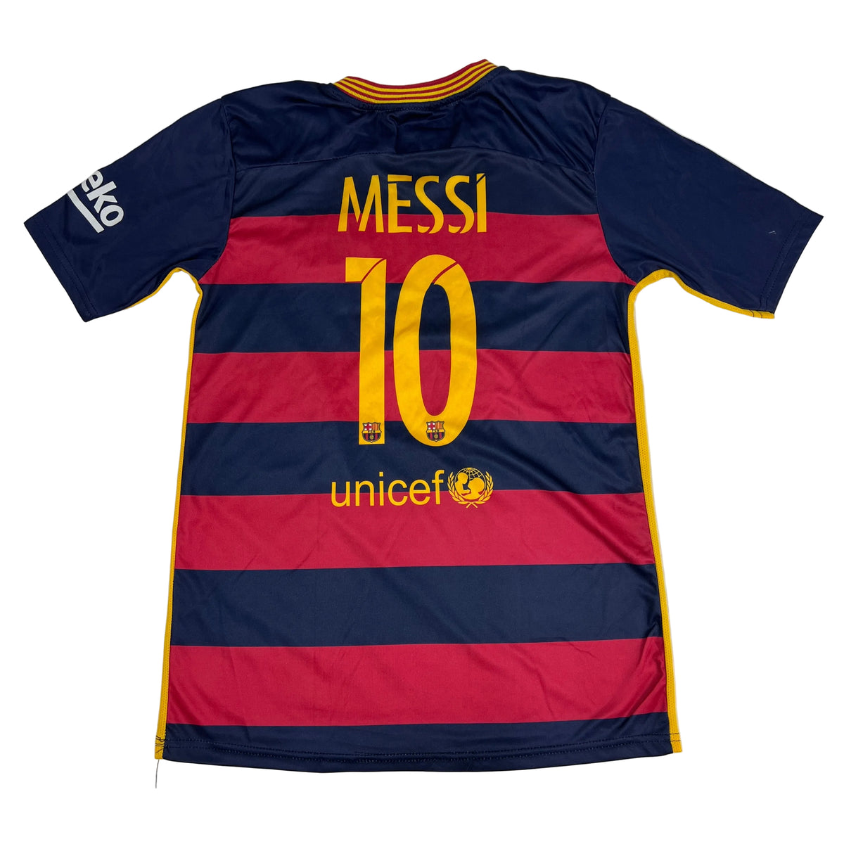 FC Barcelona Messi #10 Home Jersey – Qatar Airways