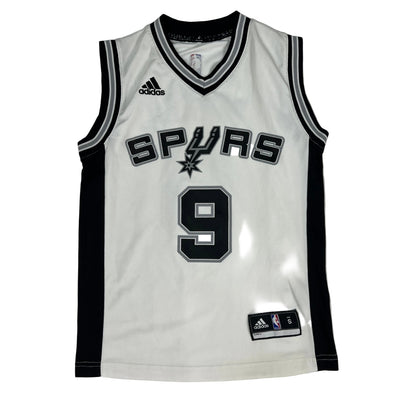 Vintage Adidas San Antonio Spurs Tony Parker #9 Home Replica Jersey (White)