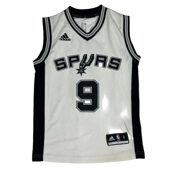 Vintage Adidas San Antonio Spurs Tony Parker #9 Home Replica Jersey (White)