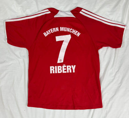 Vintage 2007–08 Adidas Bayern Munich Franck Ribéry #7 Home Jersey