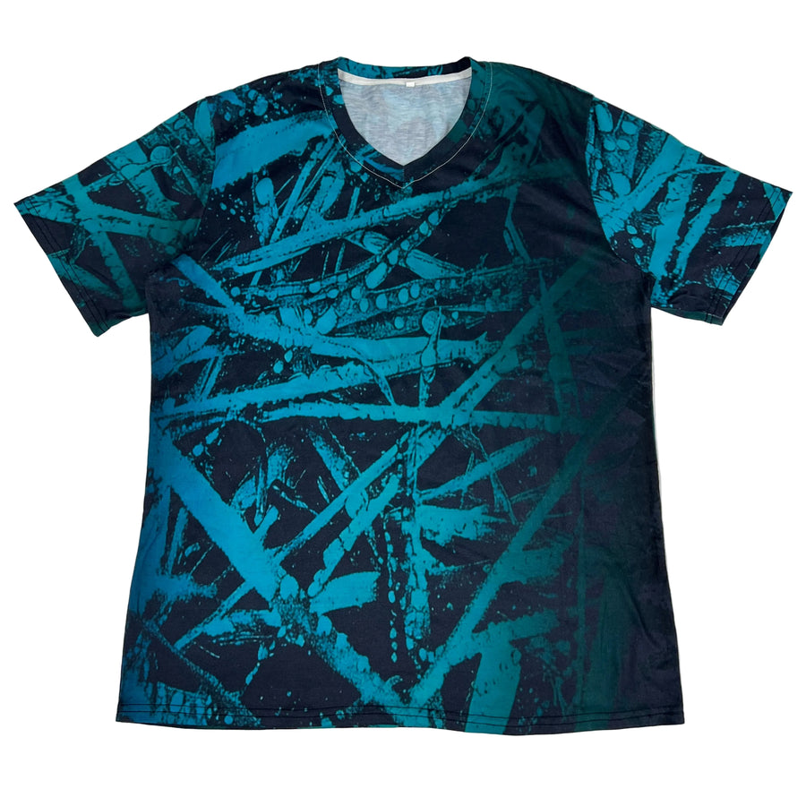 Teal and Dark Blue T-shirt