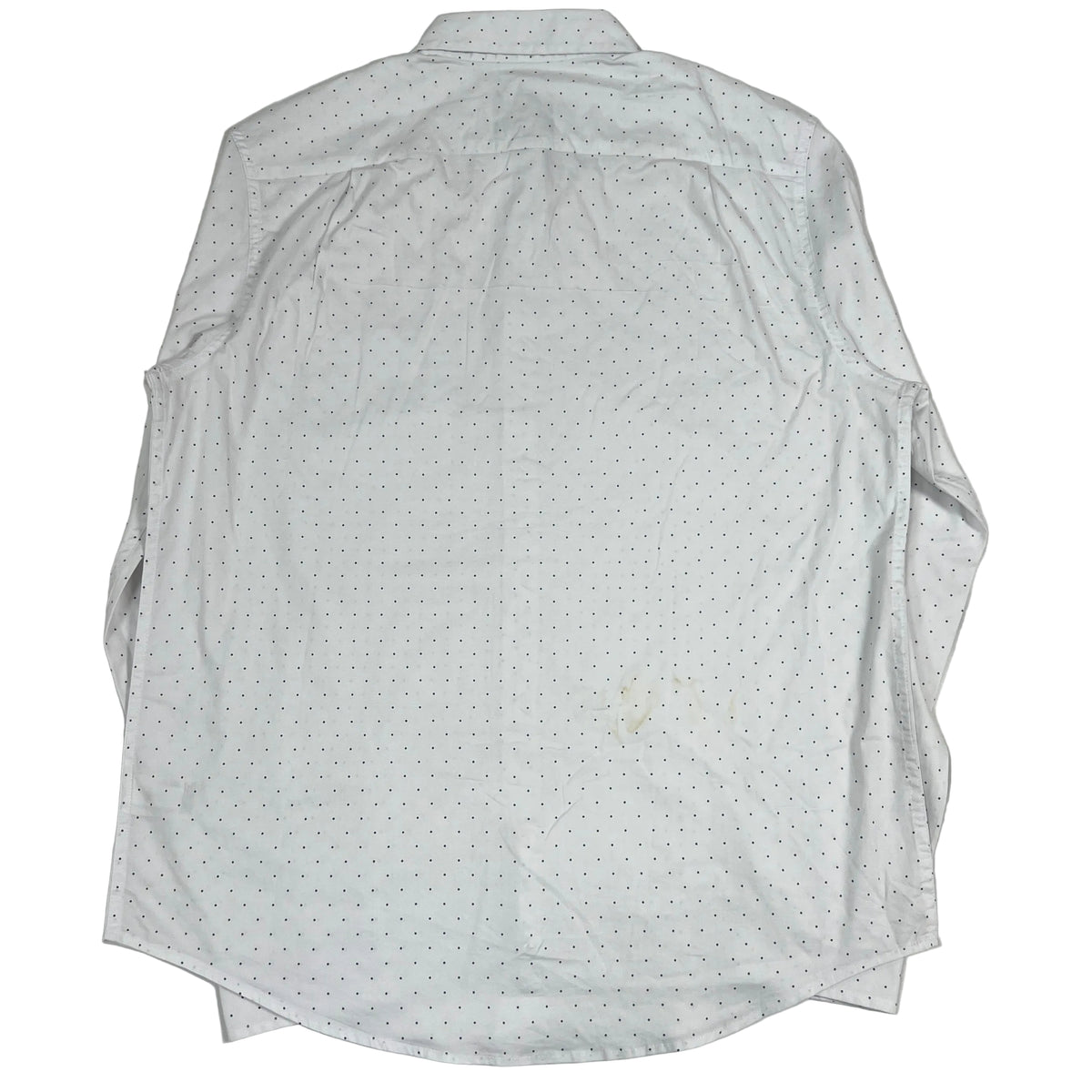 George Classic Fit White dotted Shirt