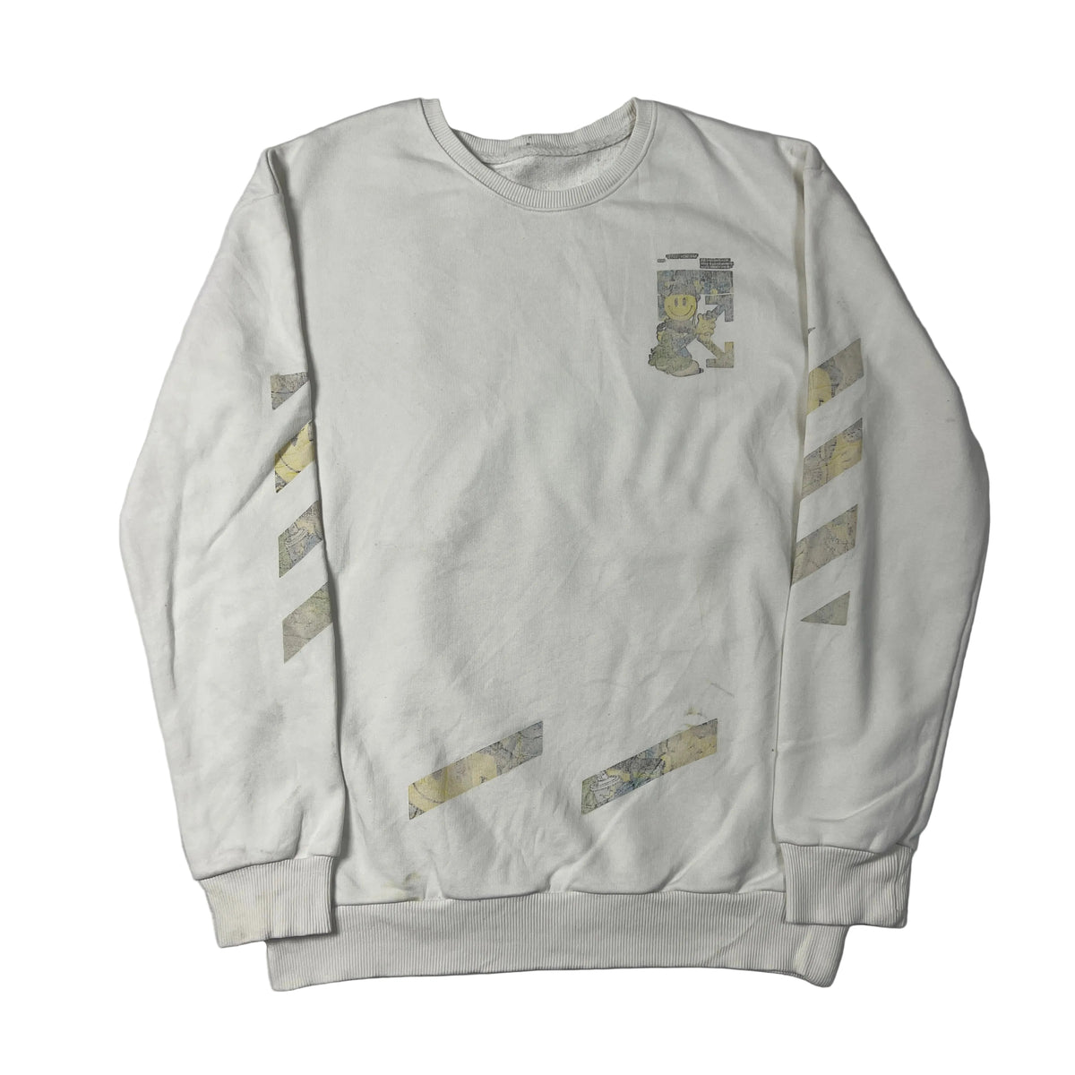 Happy Face White Sweatshirt