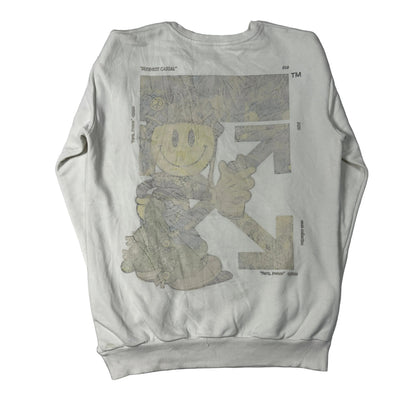 Happy Face White Sweatshirt
