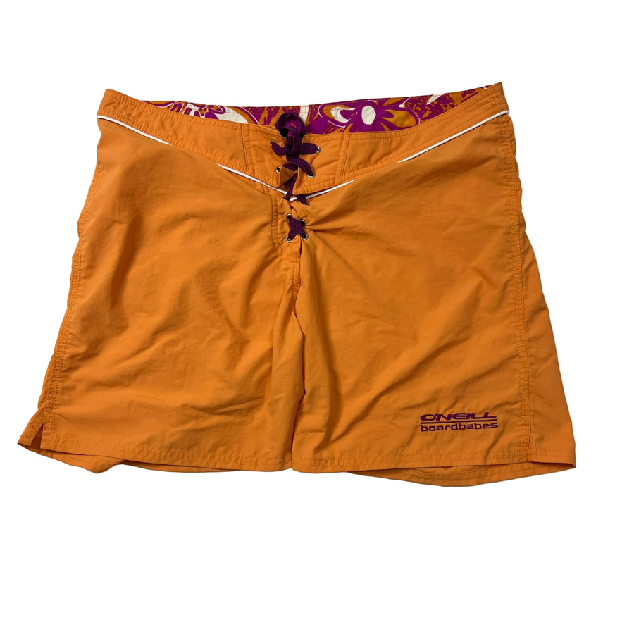 O'Neill Boarshorts with purple drawstring and Lace-up closure