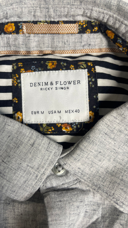 Denim & Flower Shirt
