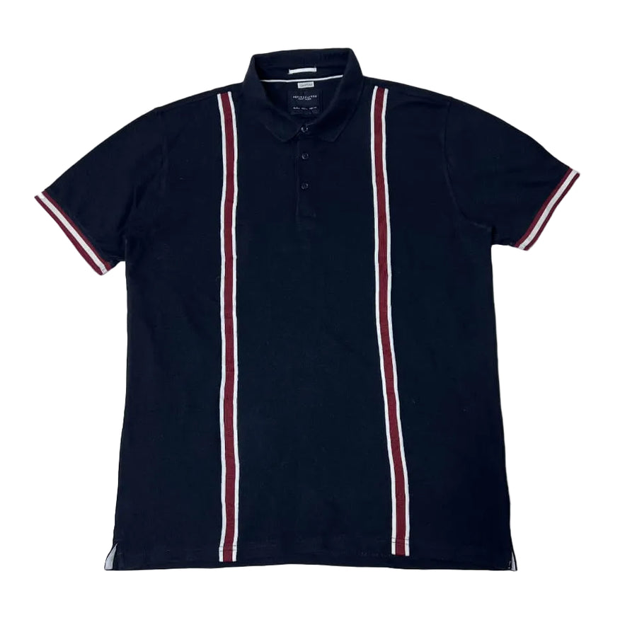 Denim & Flower Polo T-shirt